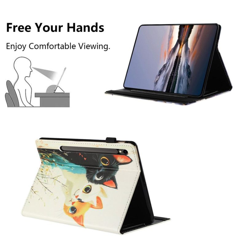 Case Samsung Galaxy Tab S10 Fe Handyhülle Design Mit Drei Katzen