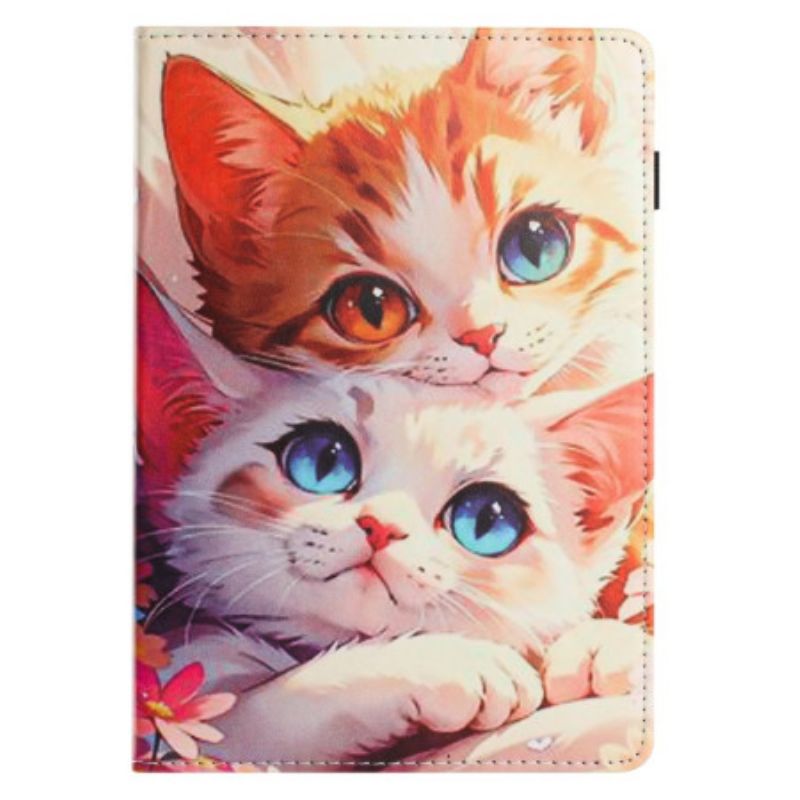 Case Samsung Galaxy Tab S10 Fe Handyhülle Design Mit Zwei Katzen