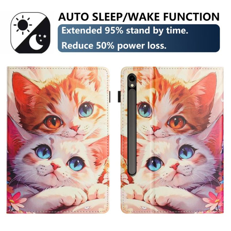 Case Samsung Galaxy Tab S10 Fe Handyhülle Design Mit Zwei Katzen