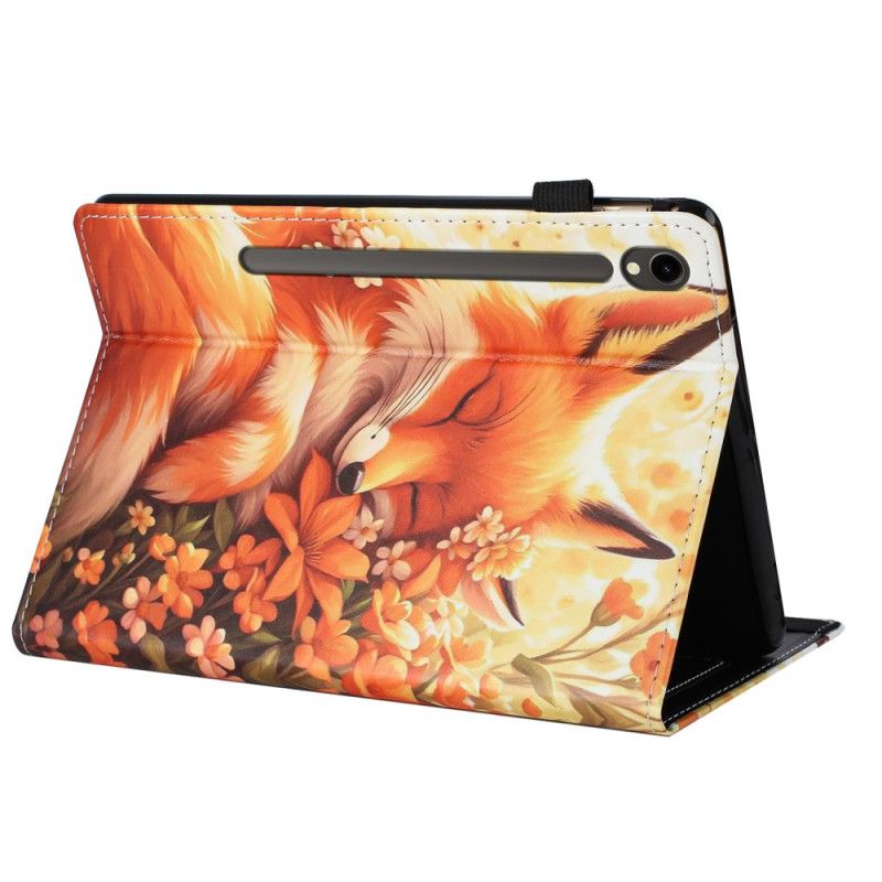 Case Samsung Galaxy Tab S10 Fe Handyhülle Fuchs Mit Blumenmuster