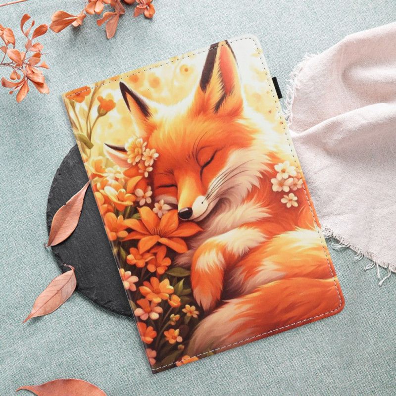 Case Samsung Galaxy Tab S10 Fe Handyhülle Fuchs Mit Blumenmuster