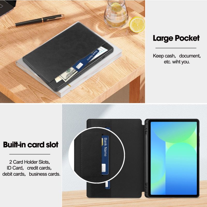 Case Samsung Galaxy Tab S10 Fe Handyhülle Lederoptik