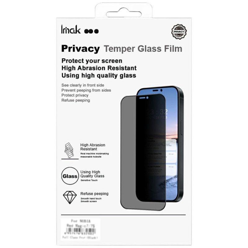 Anti-spionage-displayschutzfolie Aus Gehärtetem Glas Für Oneplus 15r (fingerabdruck-entsperrung)