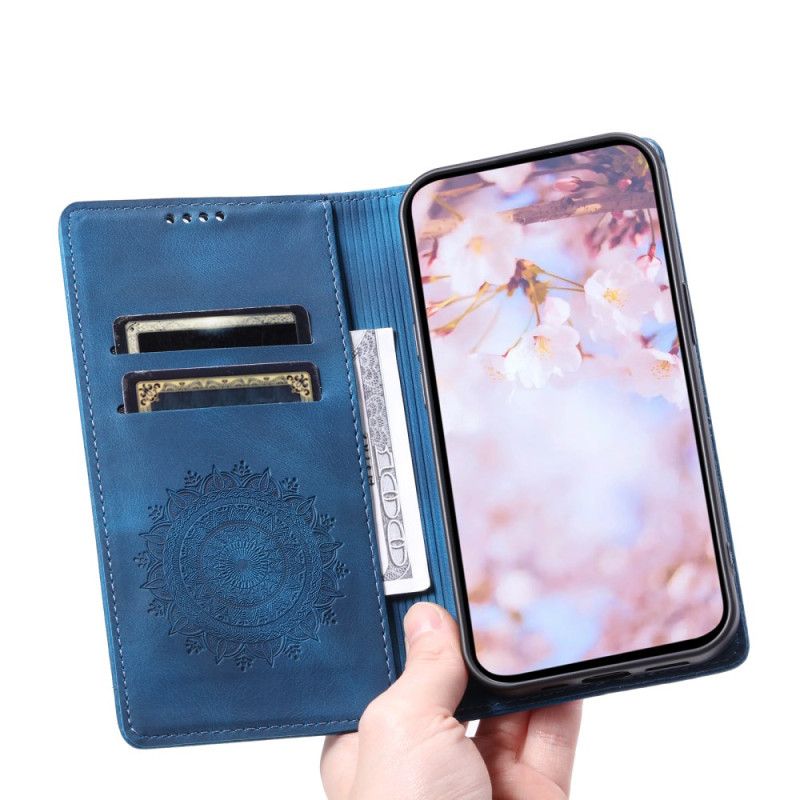 Flip Case Oneplus 15r Mandala-geldbörse In Wildlederoptik