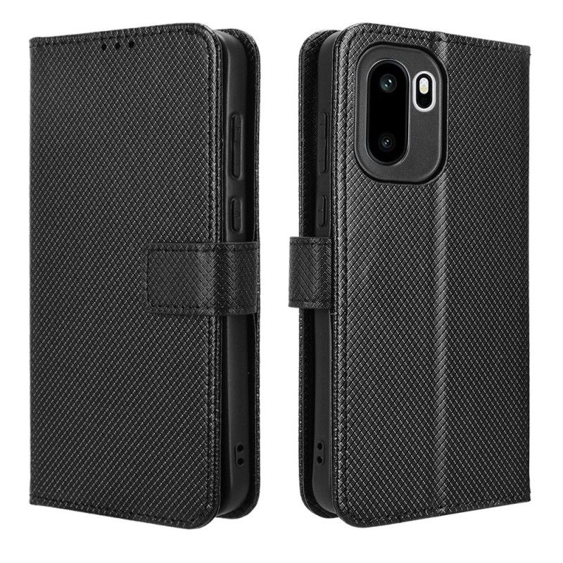 Lederhüllen Oneplus 15r Handyhülle Diamantstruktur