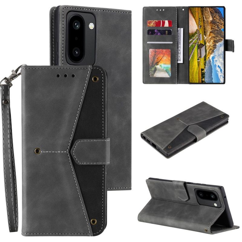Lederhüllen Oneplus 15r Handyhülle Retro-geldbörse Mit Riemen