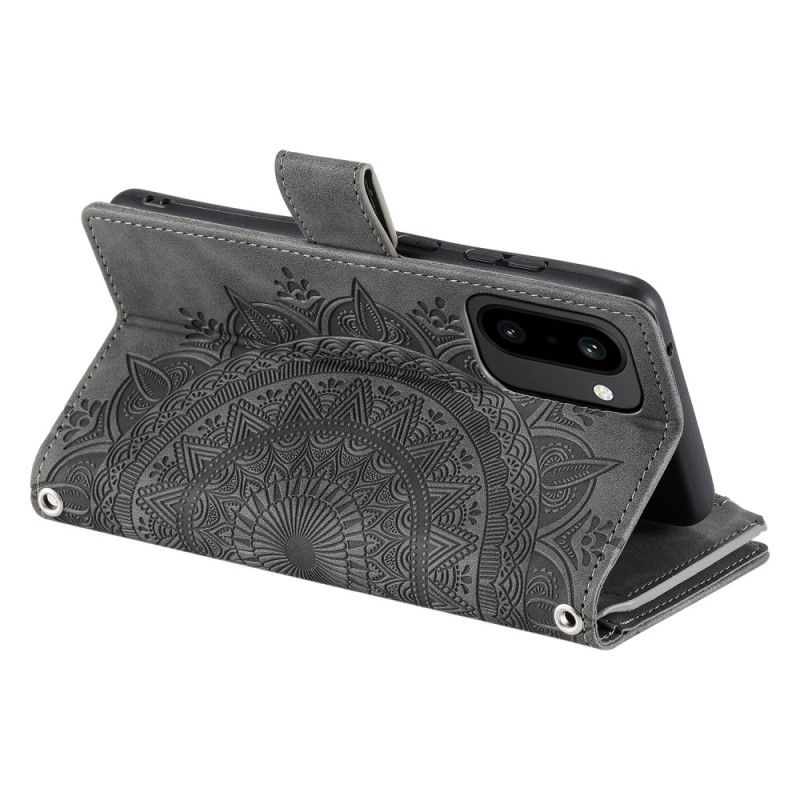 Lederhüllen Oneplus 15r Mandala-blumen-geldbörse