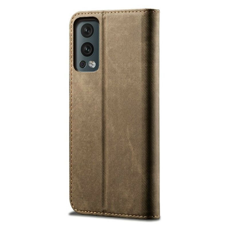 Flip Case Für Oneplus Nord 2 5g Kunstleder-jeansstruktur