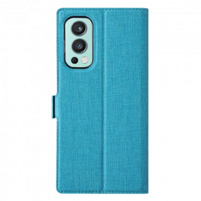 Flip Case Für Oneplus Nord 2 5g Strukturierter Vili Dmx