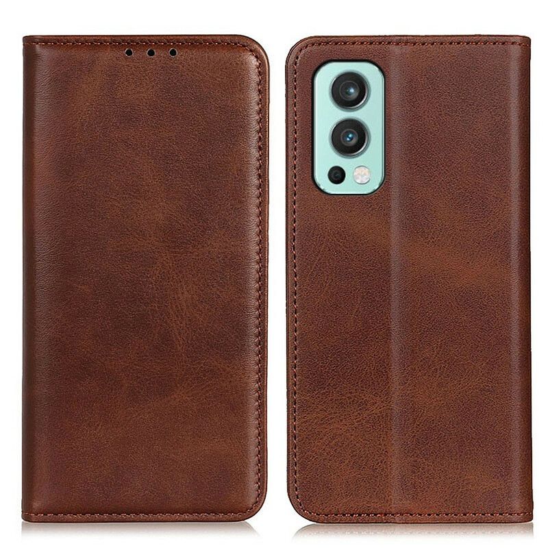 Flip Case Oneplus Nord 2 5g Handyhülle Mattes Spaltleder