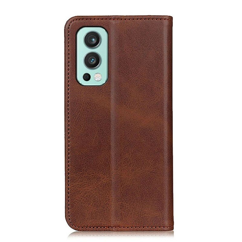 Flip Case Oneplus Nord 2 5g Handyhülle Mattes Spaltleder