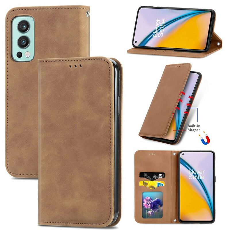 Flip Case Oneplus Nord 2 5g Skin-touch-design