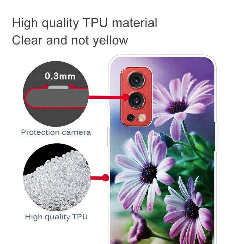 Hülle Für Oneplus Nord 2 5g Realistische Blumen