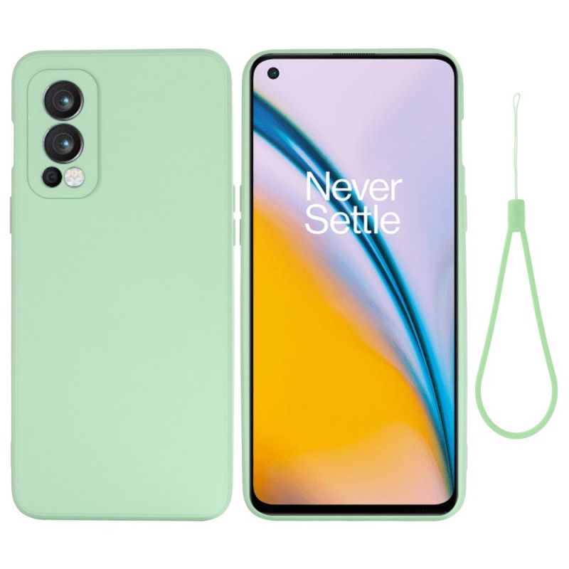 Hülle Oneplus Nord 2 5g Handyhülle Flüssigsilikon Mit Lanyard