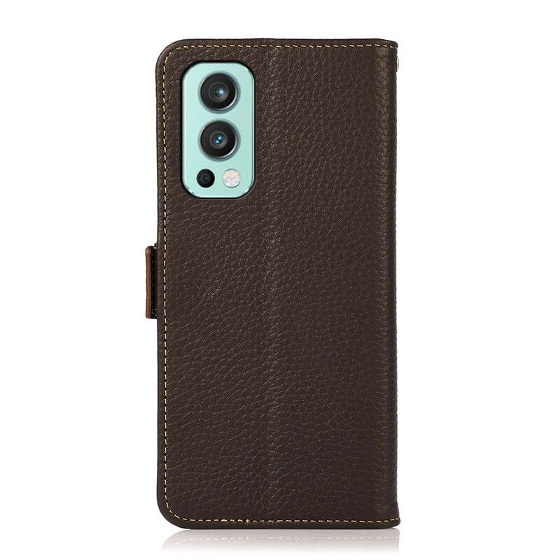 Lederhüllen Für Oneplus Nord 2 5g Khazneh Litschi-leder