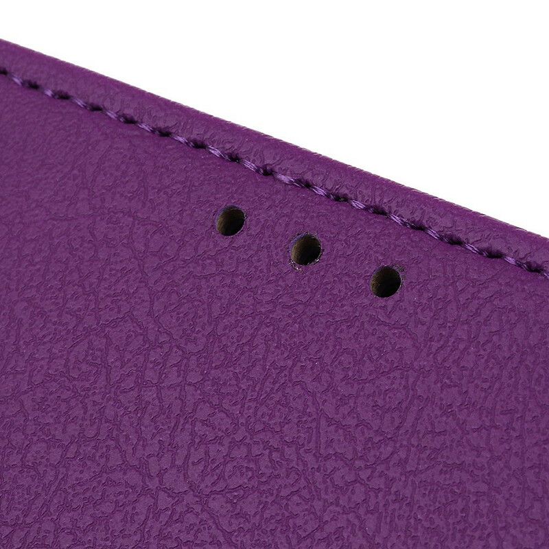 Lederhüllen Für Oneplus Nord 2 5g Schlichter Glänzender Ledereffekt