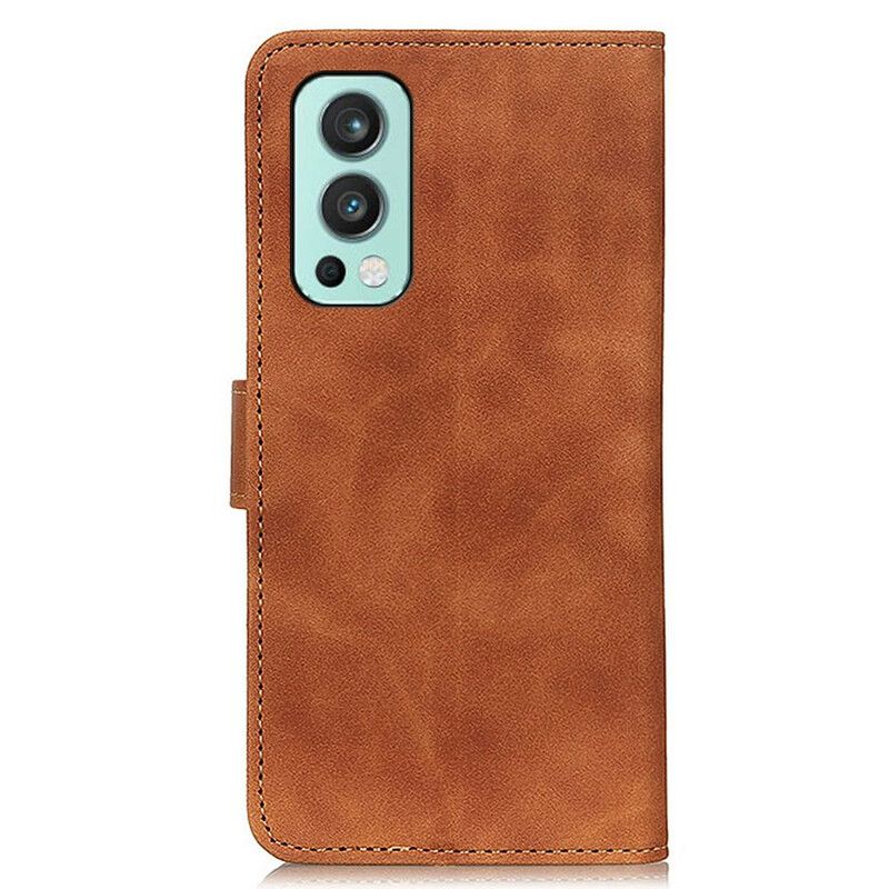 Lederhüllen Oneplus Nord 2 5g Mate-leder-effekt Vintage Khazneh