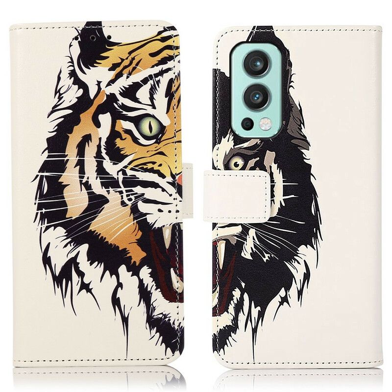 Lederhüllen Oneplus Nord 2 5g Wilder Tiger