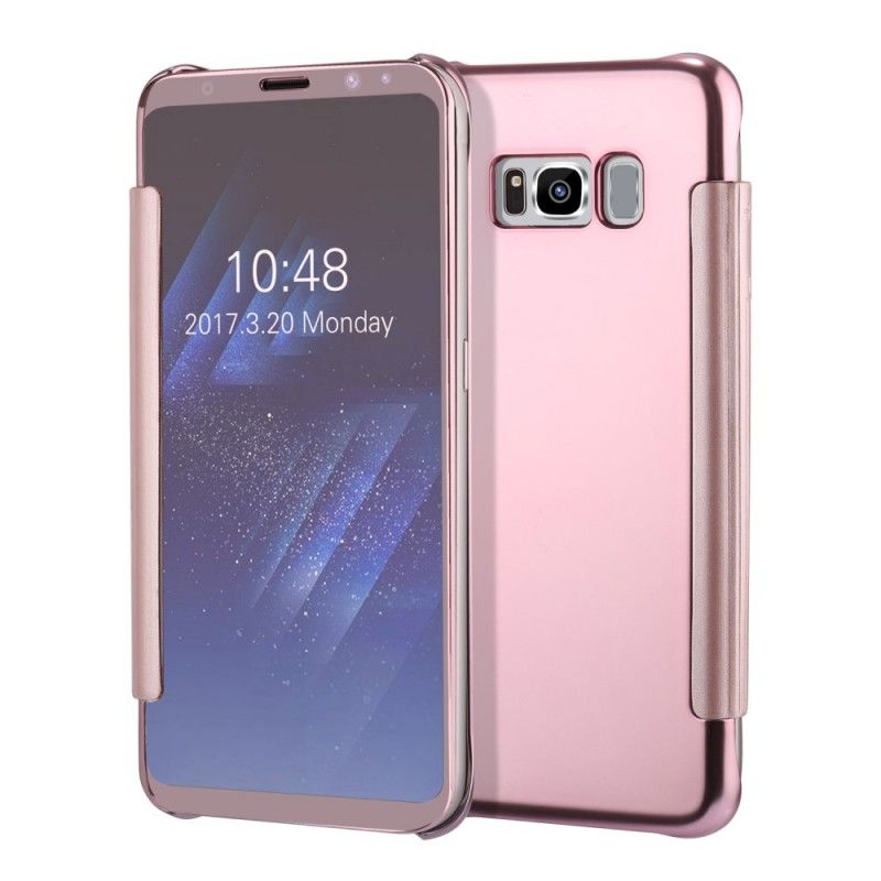 Flip Case Samsung Galaxy S8 Hellblau Spiegel