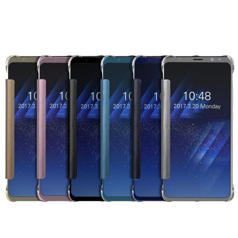 Flip Case Samsung Galaxy S8 Hellblau Spiegel