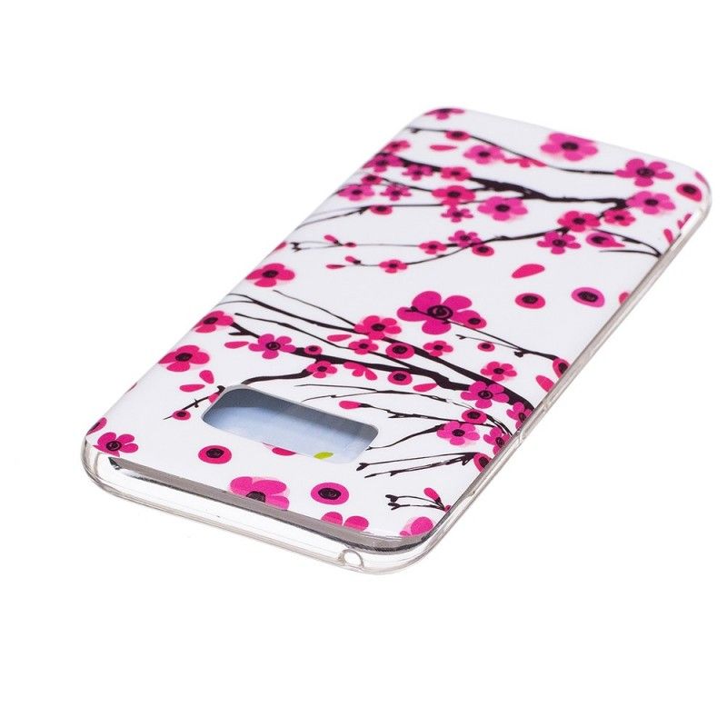 Hülle Samsung Galaxy S8 Handyhülle Fluoreszierende Blüten