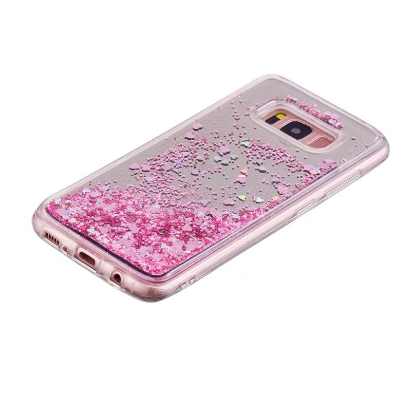 Hülle Samsung Galaxy S8 Lila Glitzerpulver