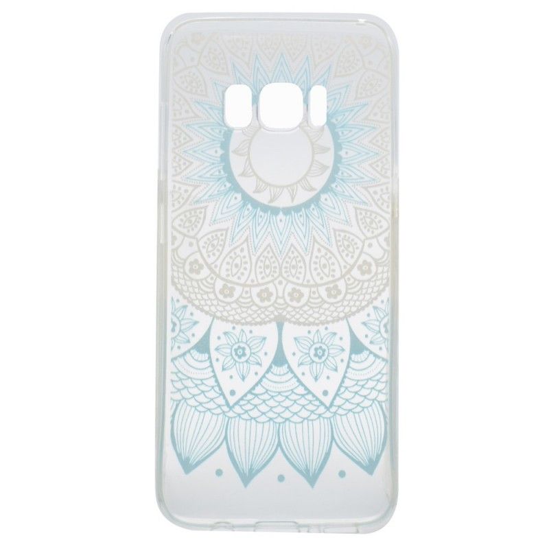 Hülle Samsung Galaxy S8 Pink Transparentes Buntes Mandala