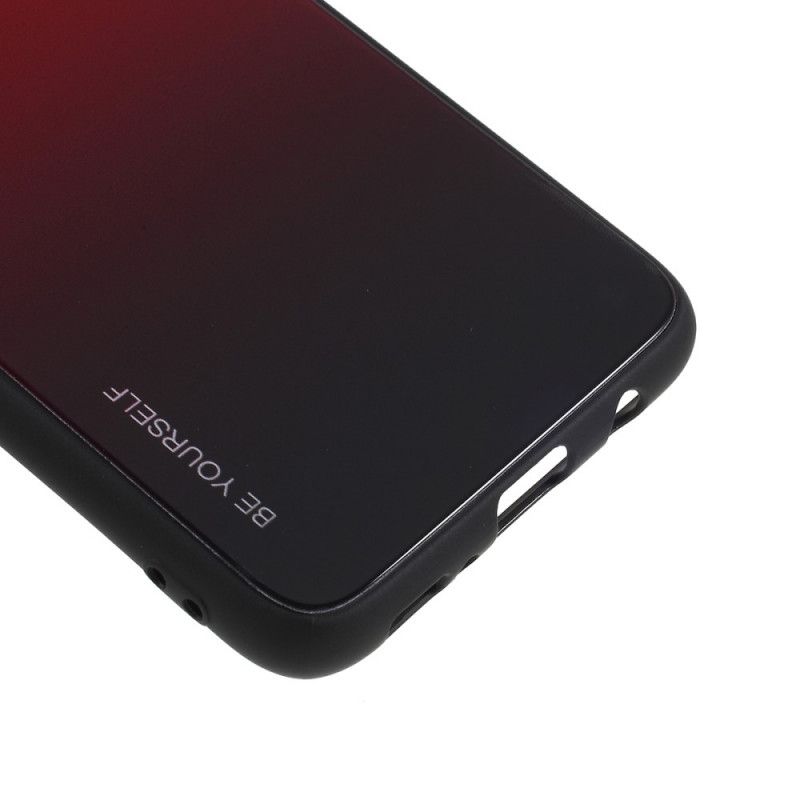 Hülle Samsung Galaxy S8 Rot Sei Du Selbst Gehärtetes Glas