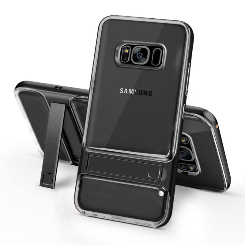 Hülle Samsung Galaxy S8 Schwarz Eleganz Unterstützende Zunge