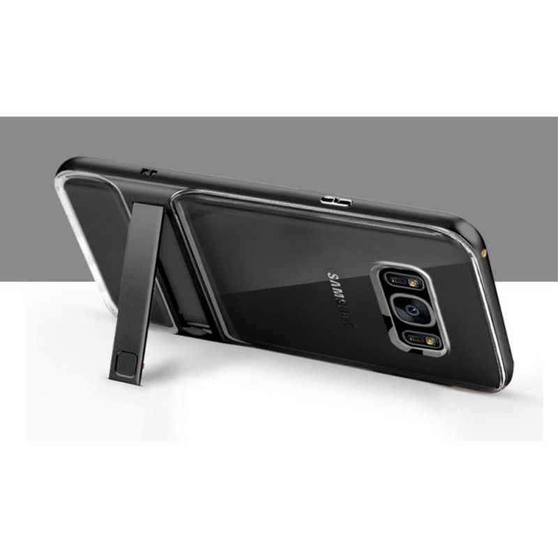 Hülle Samsung Galaxy S8 Schwarz Eleganz Unterstützende Zunge