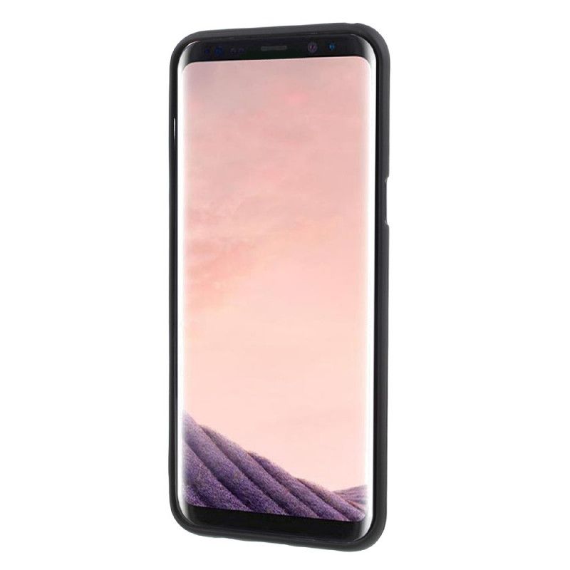 Hülle Samsung Galaxy S8 Schwarz Matte Quecksilbergänseblümchen