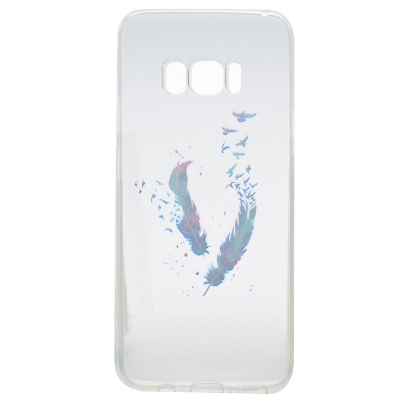 Hülle Samsung Galaxy S8 Transparente Federn