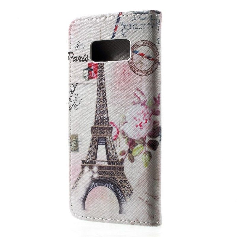 Lederhüllen Für Samsung Galaxy S8 Retro-Eiffelturm