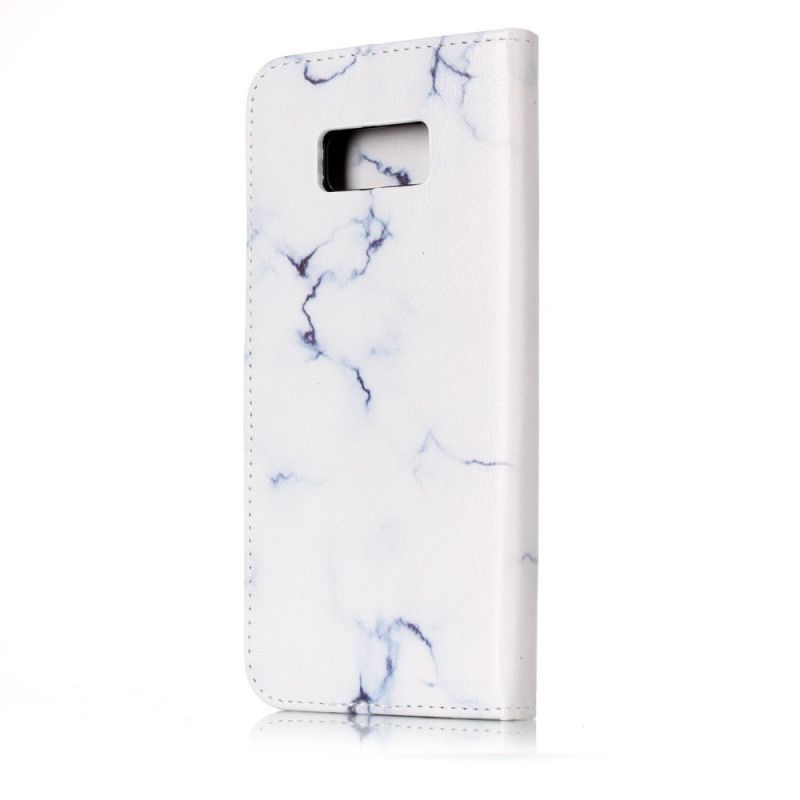Lederhüllen Für Samsung Galaxy S8 Weiß Marmor