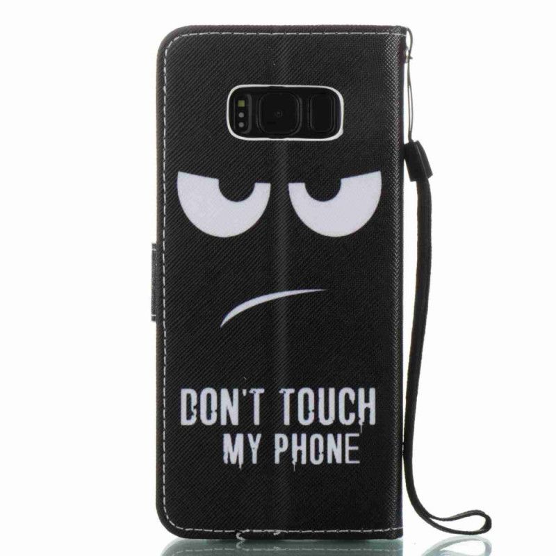 Lederhüllen Samsung Galaxy S8 Berühre Mein Telefon Nicht