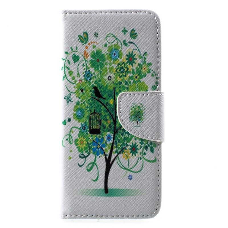 Lederhüllen Samsung Galaxy S8 Blühender Baum