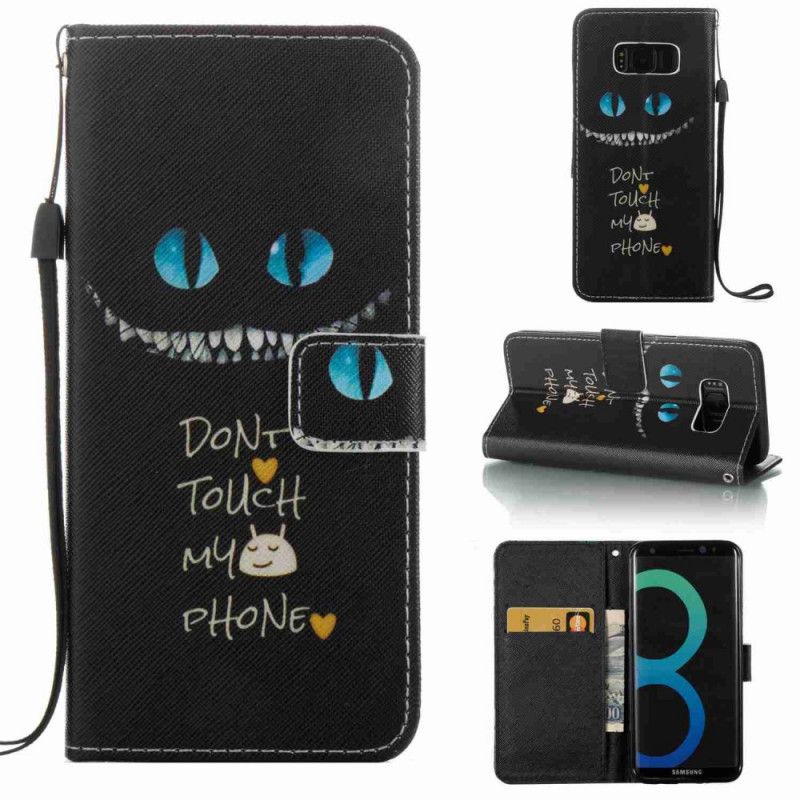 Lederhüllen Samsung Galaxy S8 Bösartige Katze