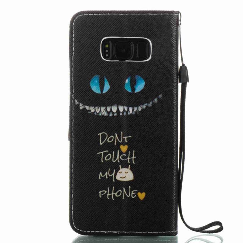 Lederhüllen Samsung Galaxy S8 Bösartige Katze