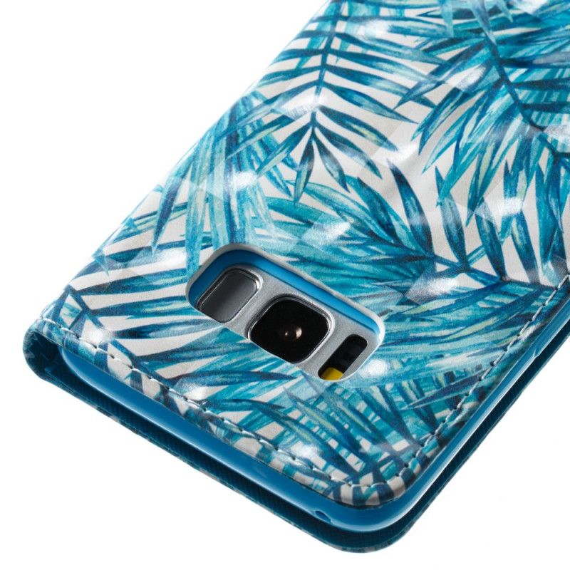 Lederhüllen Samsung Galaxy S8 Handyhülle Blätter