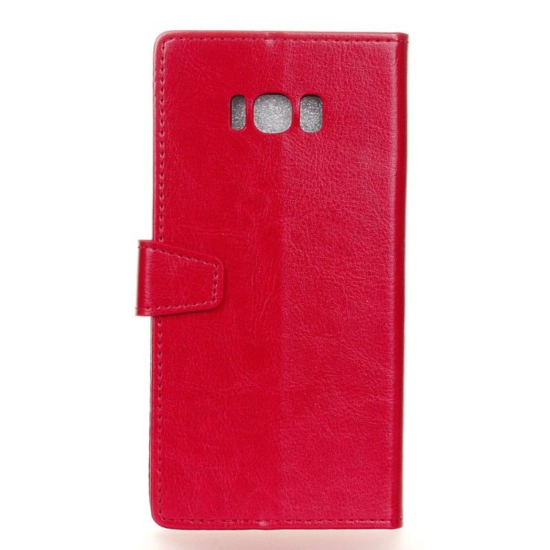 Lederhüllen Samsung Galaxy S8 Rot Kunstleder