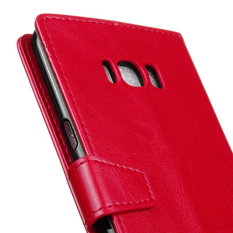 Lederhüllen Samsung Galaxy S8 Rot Kunstleder