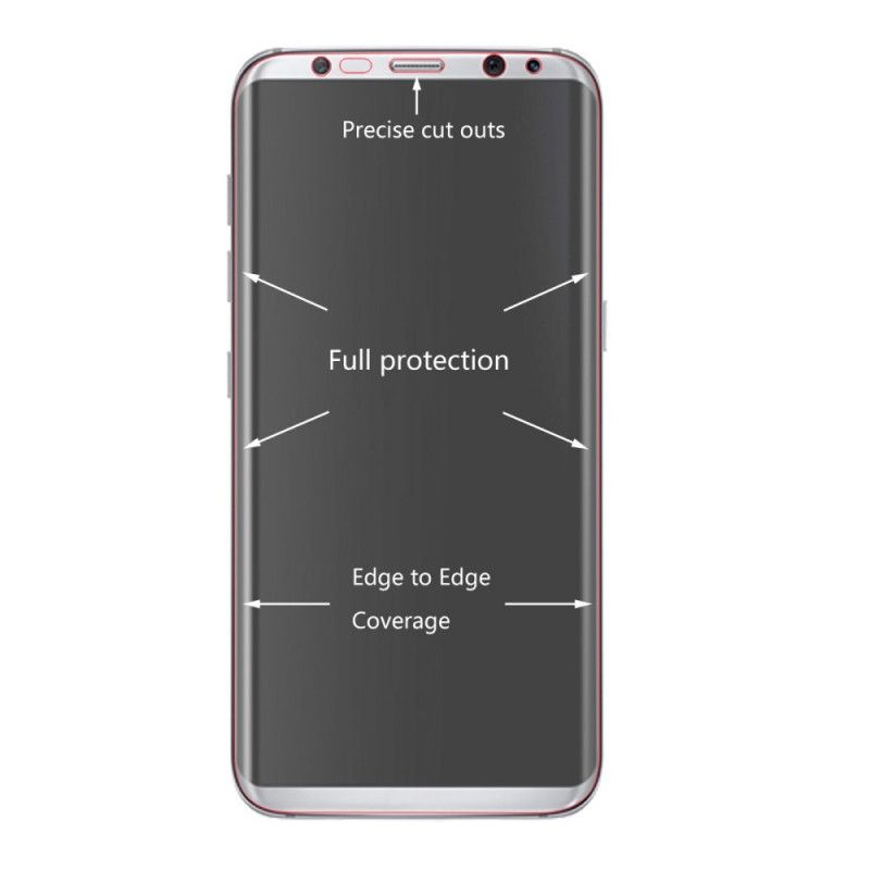 Schutzfolie Für Samsung Galaxy S8 Bildschirm Und Hutprinzenabdeckung