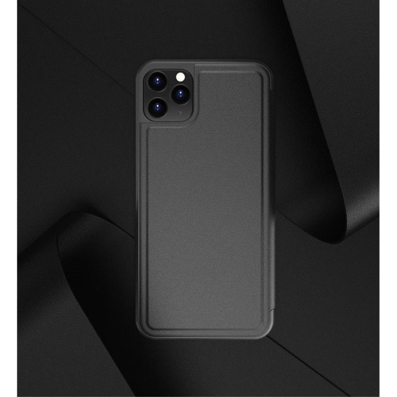 Cover Anzeigen iPhone 11 Pro Schwarz Strukturierter Ledereffekt