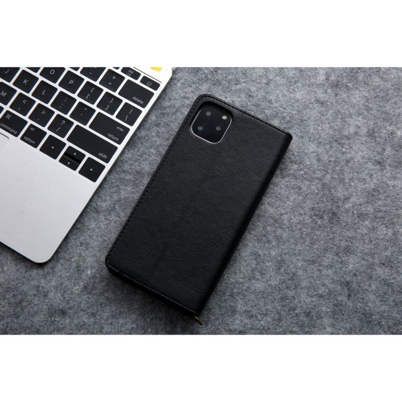 Flip Case iPhone 11 Pro Braun Erstklassiger Lederstil