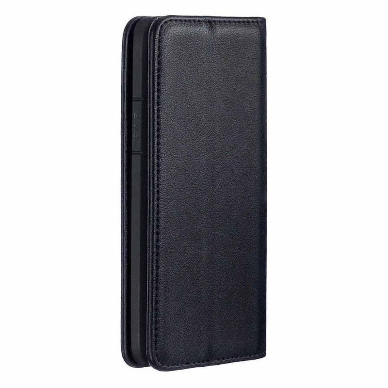 Flip Case iPhone 11 Pro Schwarz Abnehmbare Schale Aus Echtem Leder