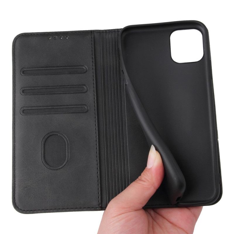 Flip Case iPhone 11 Pro Schwarz Business Style Plus Ledereffekt