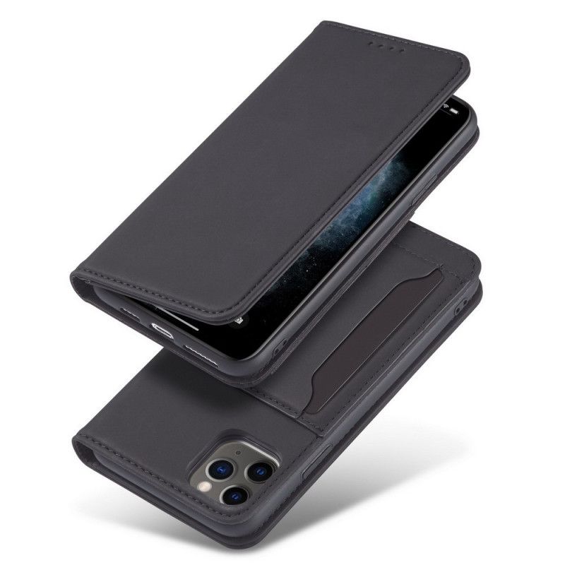 Flip Case iPhone 11 Pro Schwarz Inhaber Einer Unterstützungskarte