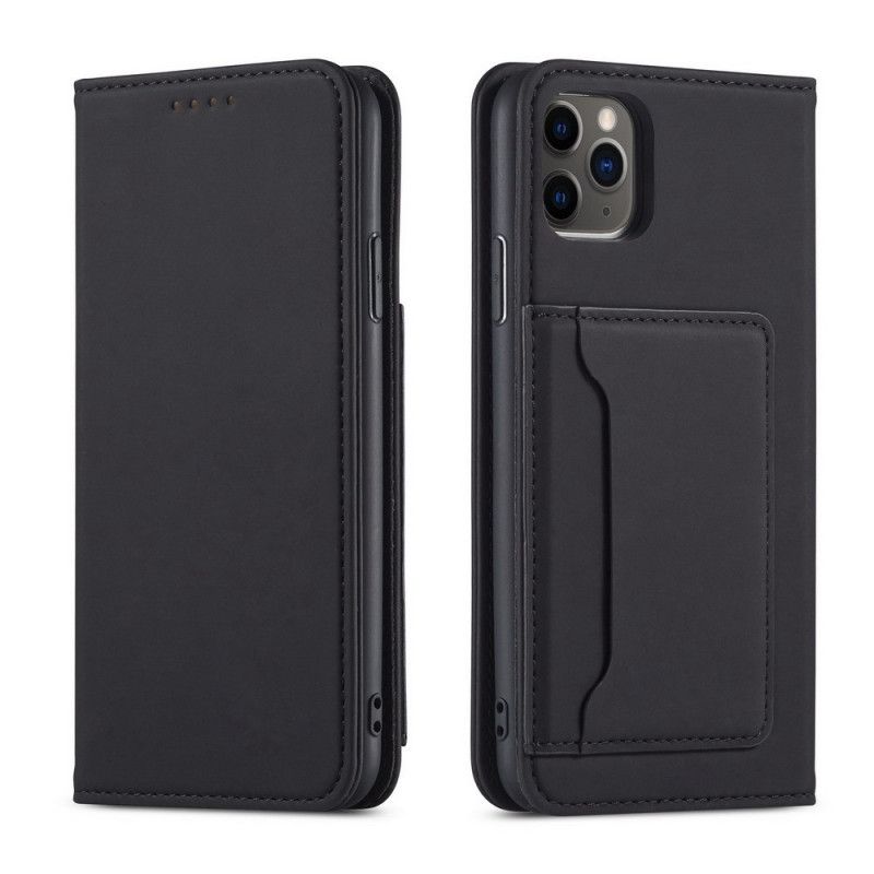 Flip Case iPhone 11 Pro Schwarz Inhaber Einer Unterstützungskarte