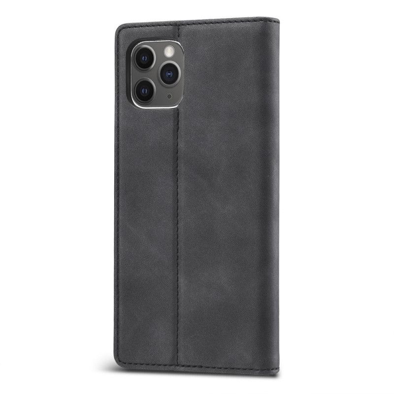 Flip Case iPhone 11 Pro Schwarz Lc.Imeeke Ledereffekt