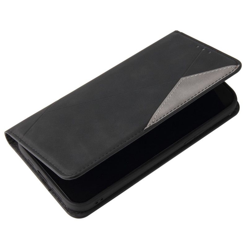 Flip Case iPhone 11 Pro Schwarz Seidiges Berührungsdreieck